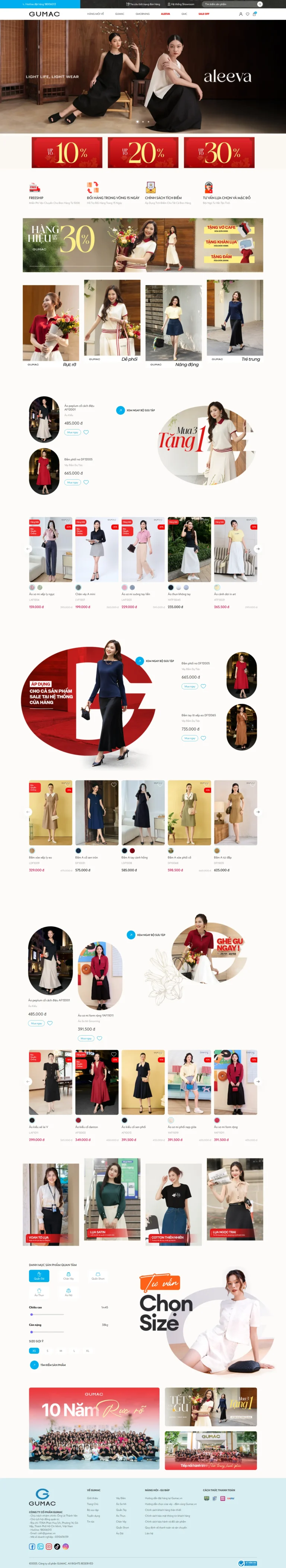 WEBSITE THỜI TRANG