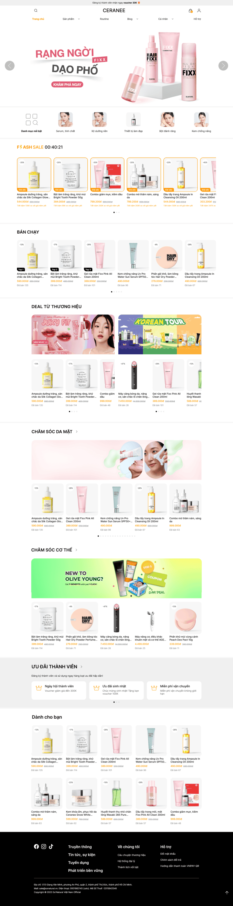 WEBSITE MỸ PHẨM SO’NATURAL
