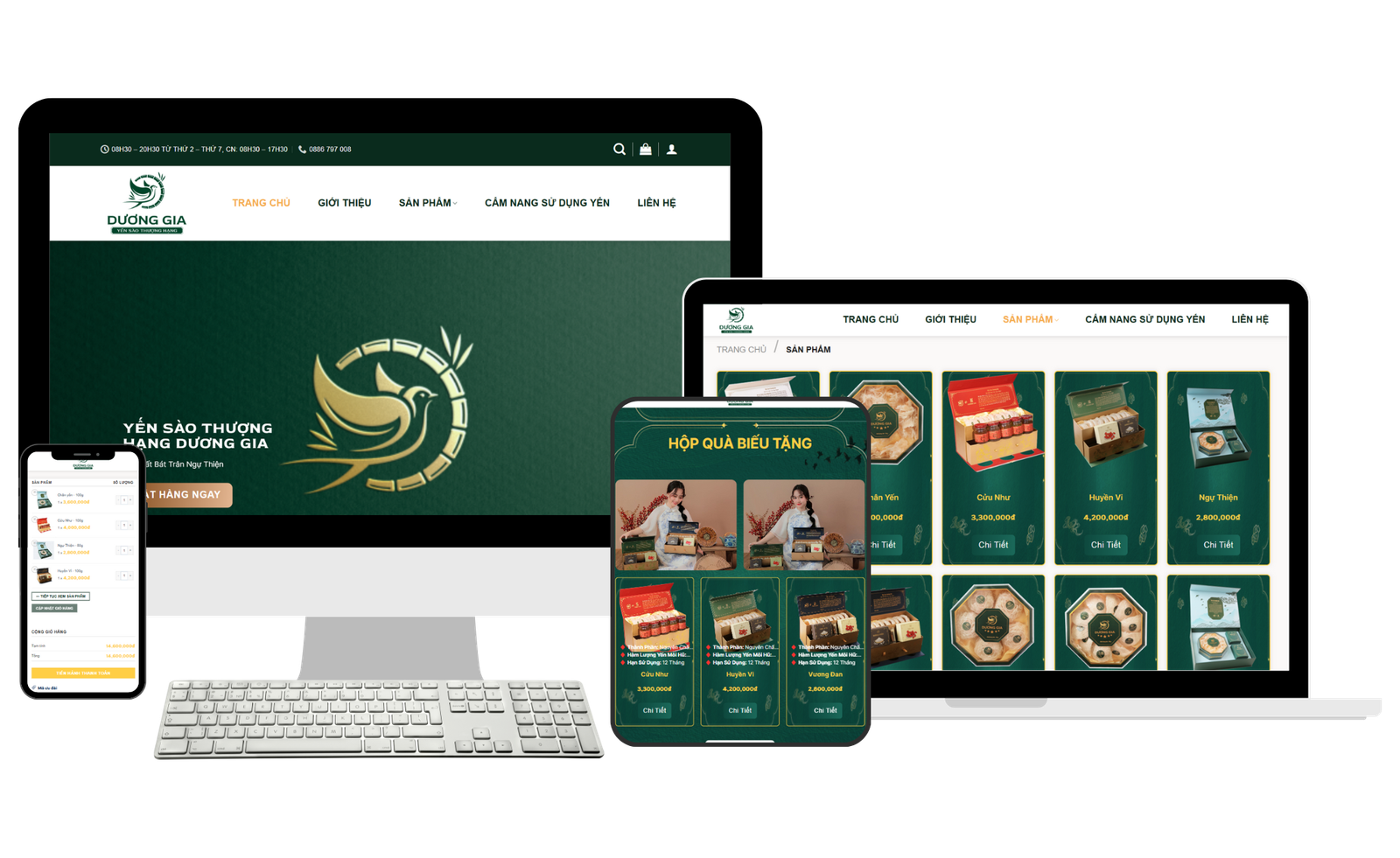Giao diện Yến Dương Gia