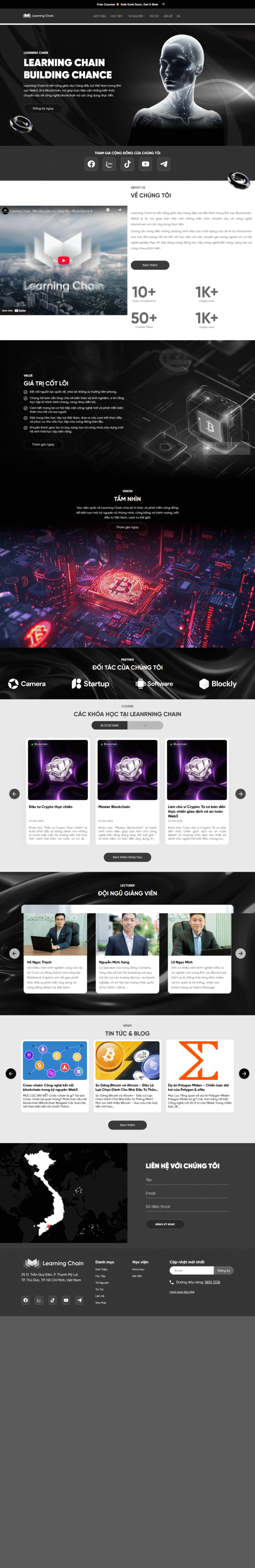 WEBSITE GIÁO DỤC BLOCKCHAIN
