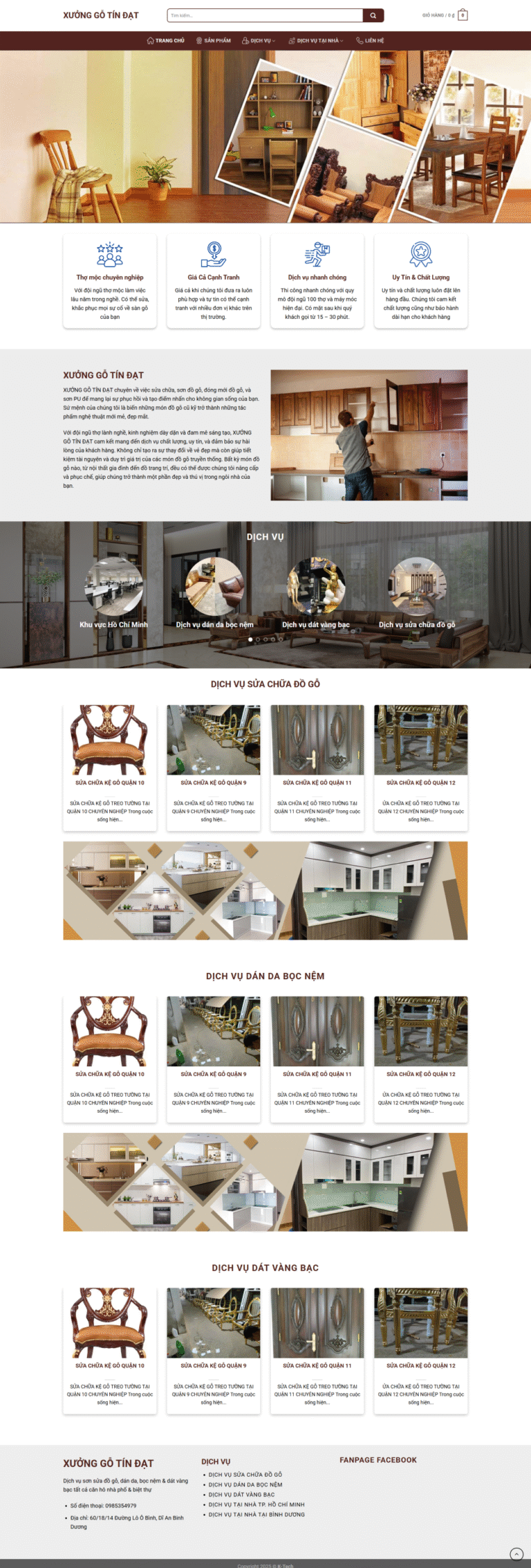 WEBSITE SỬA CHỮA NỘI THẤT