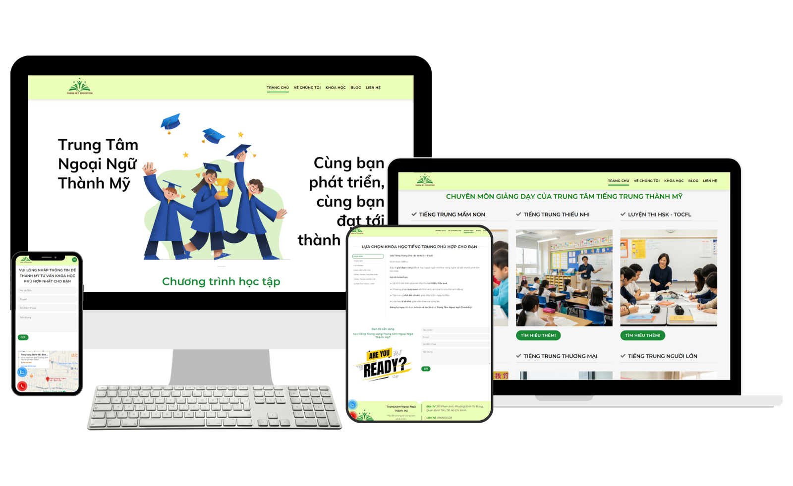 Giao diện Thành Mỹ Education