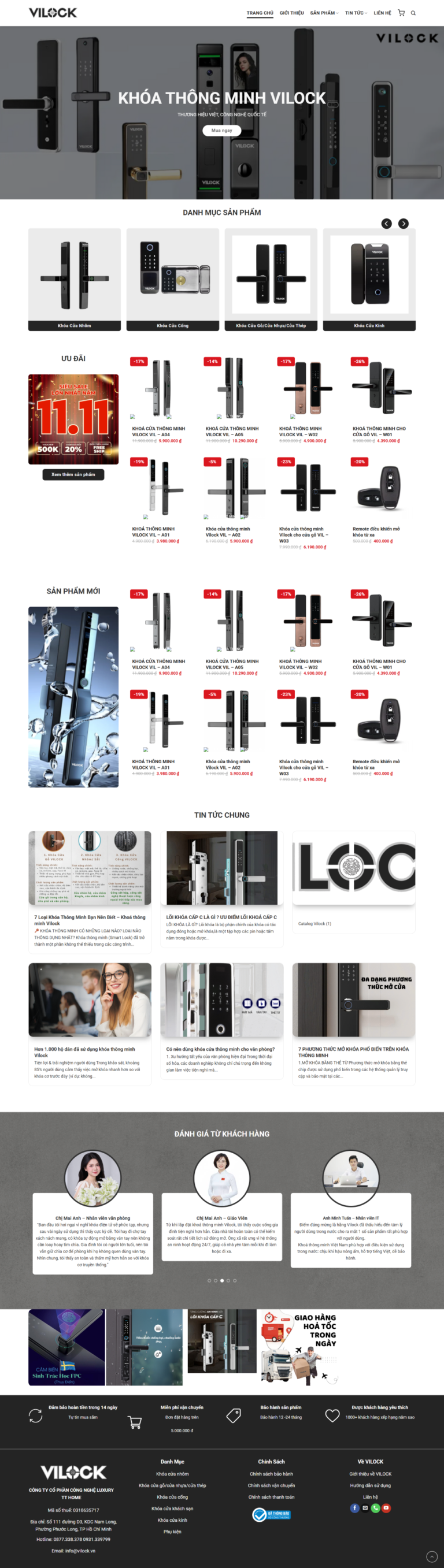WEBSITE KHÓA CỬA THÔNG MINH