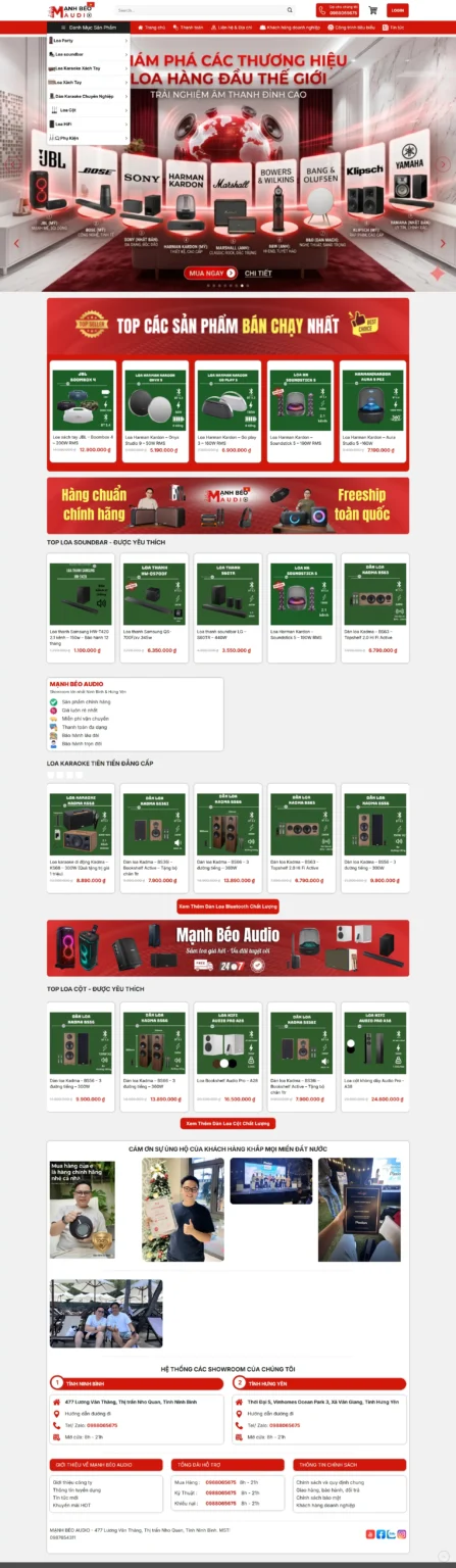 WEBSITE AUDIO CAO CẤP